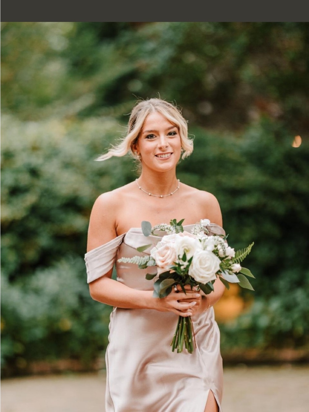 Birdy Gray Satin Bridesmaid Dress is Taupe